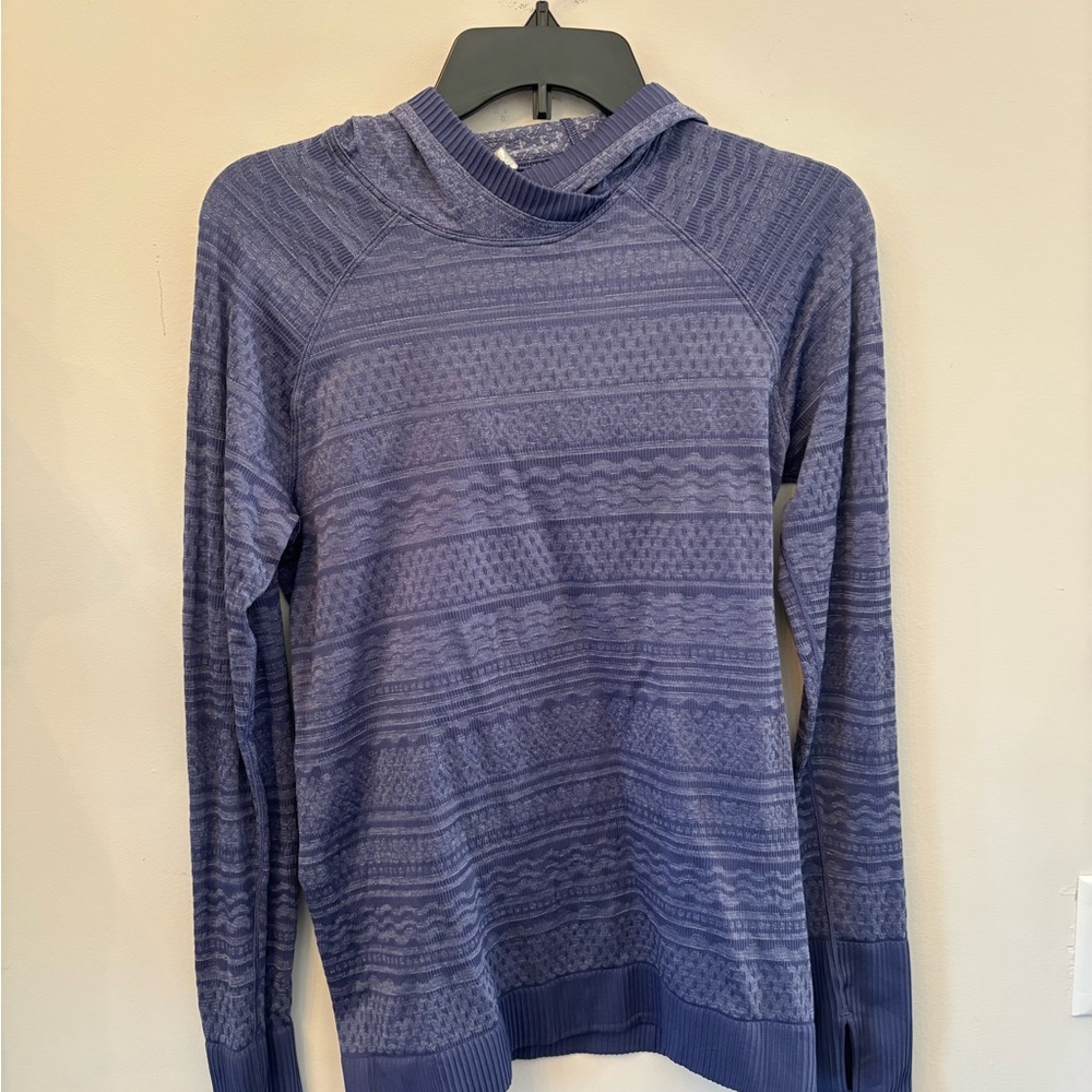 Lululemon Rest Less Hoodie in Gatsby Blue/White